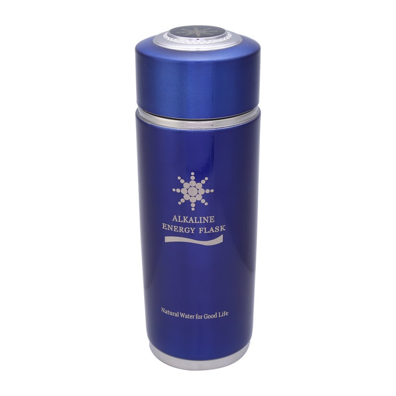 Alkaline Water Bottle: Blue Stainless Portable Water Ionizer - Boost Metabolism Enhance Immunity for Daily Health & Hydration - Image 1