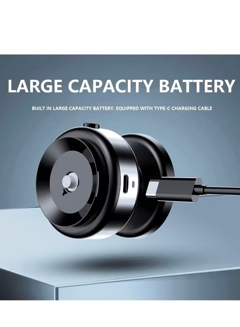 NEW Magnetic Suction Phone Holder for Car, Mirror, and Gym - 360° Rotation (Silver) - Image 4