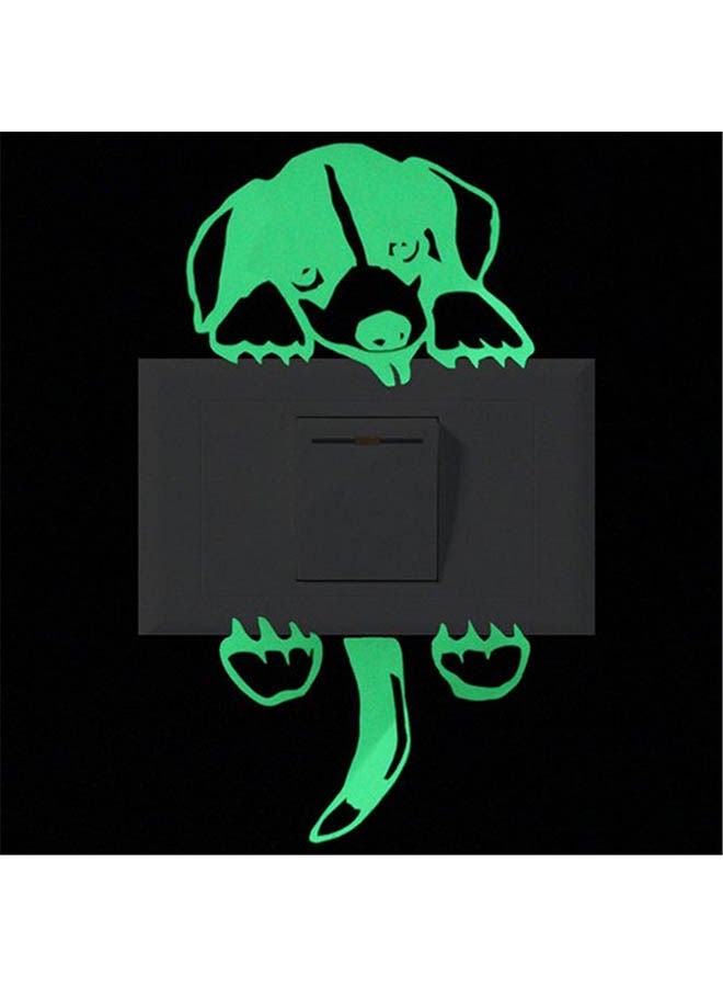 NIBEMINENT Wall Sticker Luminous Cartoon Non-Toxic Green