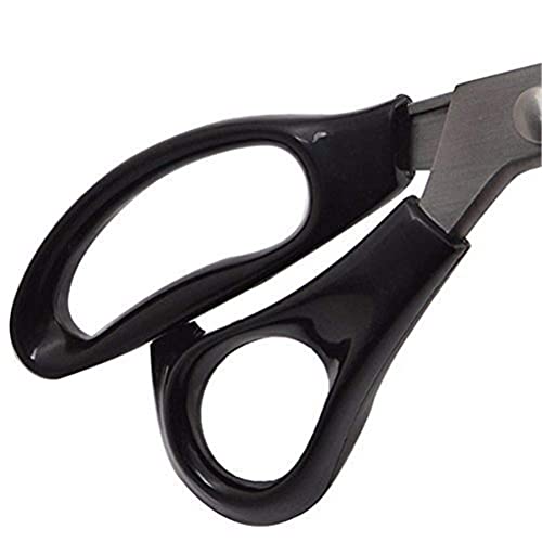 Xemz Pinking Shears, Professional Handle Comfort Grip Stainless Steel Dressmaking Scissors Sewing Arts Craft Cut Tool, Serrated and Scalloped Cutting Scissors, for Fabric Decoration Tailor (Scalloped 10mm) - Image 4