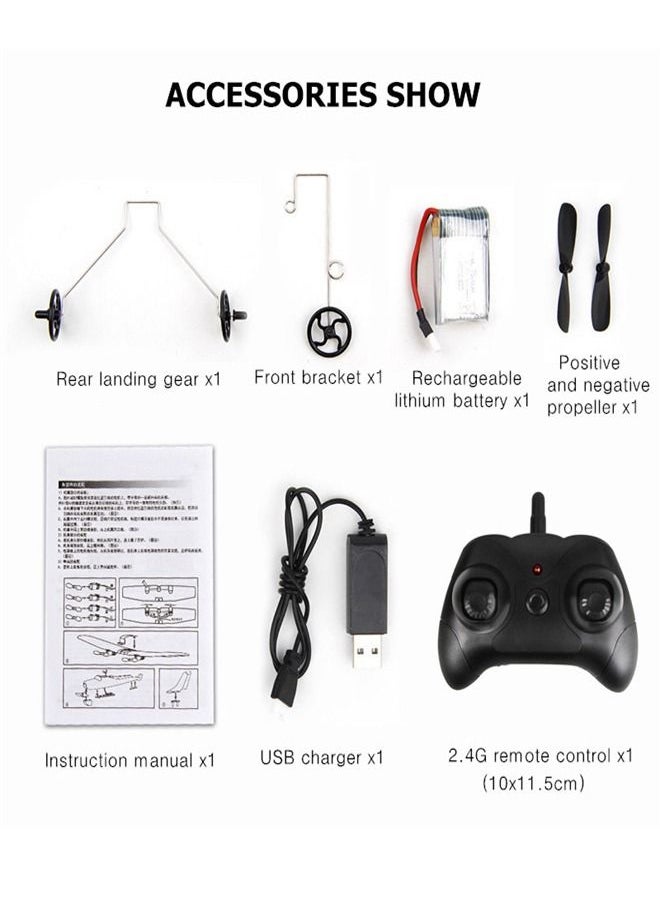 fashionhome - High Quality 2.4 GHz Remote Control Fighter Classic SU-35 Airplane Model Lightweight Fall-proof RC Aircraft Toy with Rechargeable Battery - Image 1