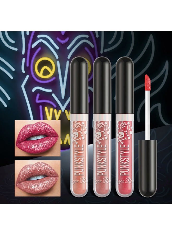 Petansy 12 Pcs Matte Liquid Lipstick Set Lip Makeup, Glitter Diamond Shining Lip gloss 24 Hour Long Lasting Waterproof Halloween Makeup Lipsticks Gift Set for Women - Image 2