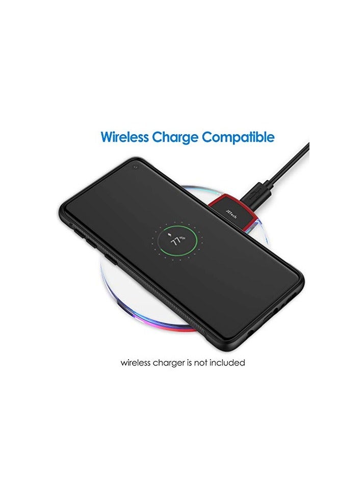 JETech Slim Fit Case for Samsung Galaxy S10, Thin Phone Cover with Shock-Absorption and Carbon Fiber Design (Black) - Image 5