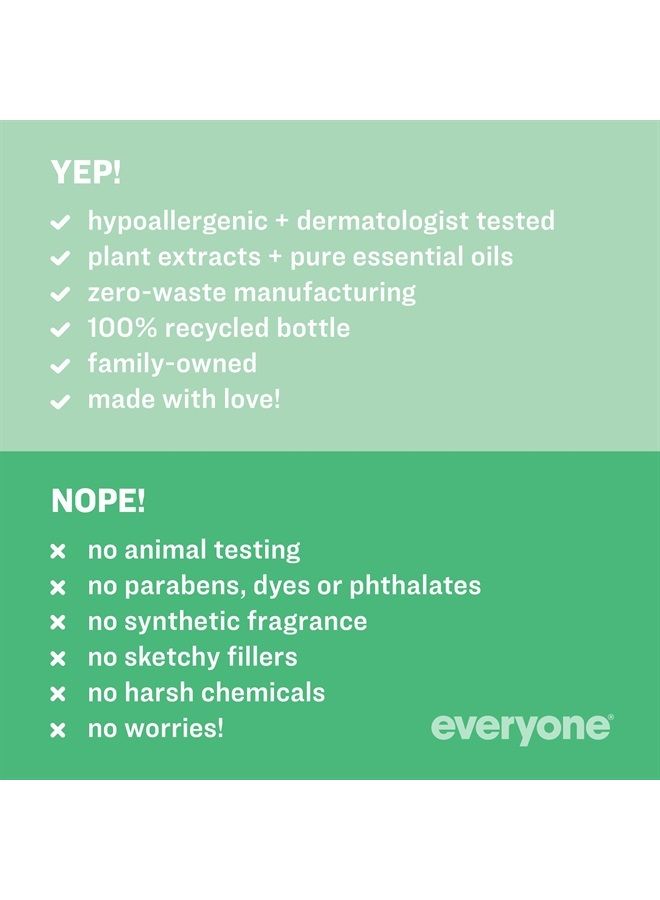 Everyone Liquid Hand Soap, 12.75 Ounce (Pack of 3), Spearmint and Lemongrass, Plant-Based Cleanser with Pure Essential Oils - Image 3