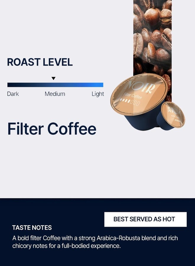 Noir's Filter Coffee Bundle of 30 Pods | Arabica-Robusta Blend with Rich Chicory Notes | Full-Bodied Flavor | Dolce Gusto Compatible Pods | Pack of 3 Boxes - Image 4