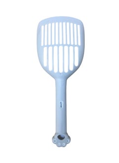 HAPPY PUSS cat litter scoop, plastic cat litter pet shovel, durable pet poop scoop, with long and strong plastic white handle, litter cleaning Tool, stylish pet accessories, cat paw design- grey color  - Image 4