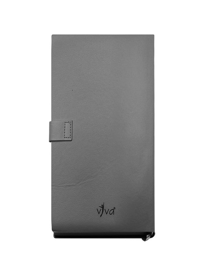 Viva MUSE A5 Premium Notebook, 90 GSM Cream Paper, Soft Flexible PU Cover, 192 Pages, Ruled, Dotted and Perforated, Mandala Deboss Design, Magnetic Loop Closure (GREY) - Image 5