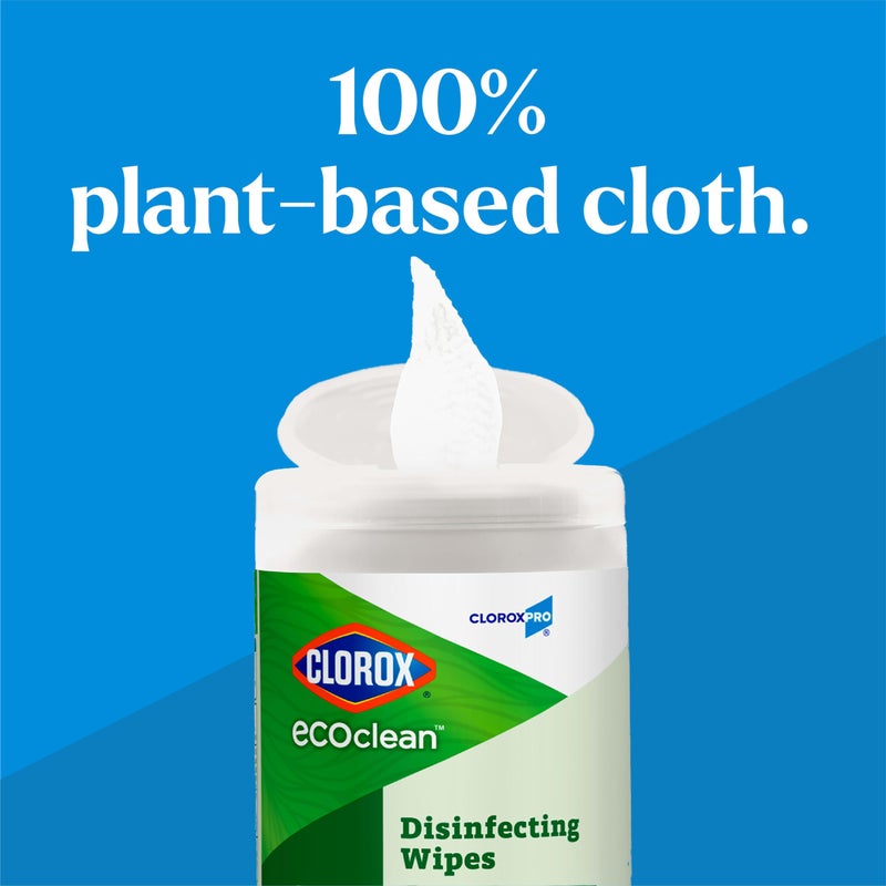 Cloroxpro Clorox Ecoclean Disinfecting Wipes  Multipurpose 100% Plant Based Cleaning Cloths  Antibacterial Disinfectant  Safe For Multi Surface Use  75 Count - Image 3