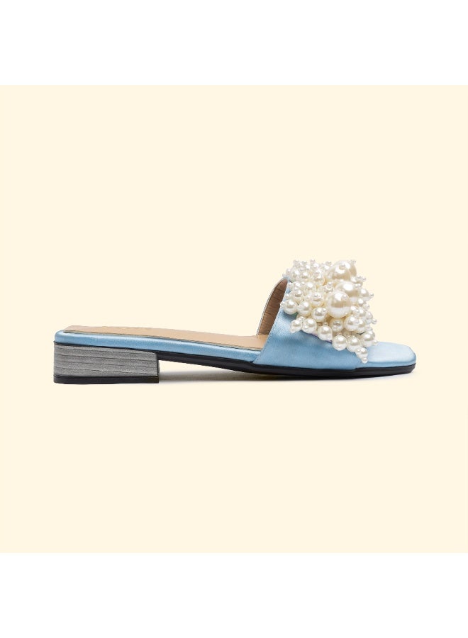 BOU SIRENA PEARL SLIDES - Rare  Blue - Image 3