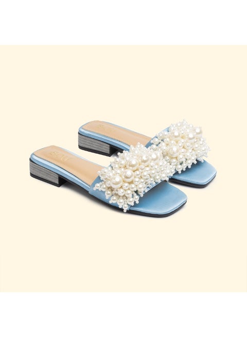 SIRENA PEARL SLIDES - Rare  Blue