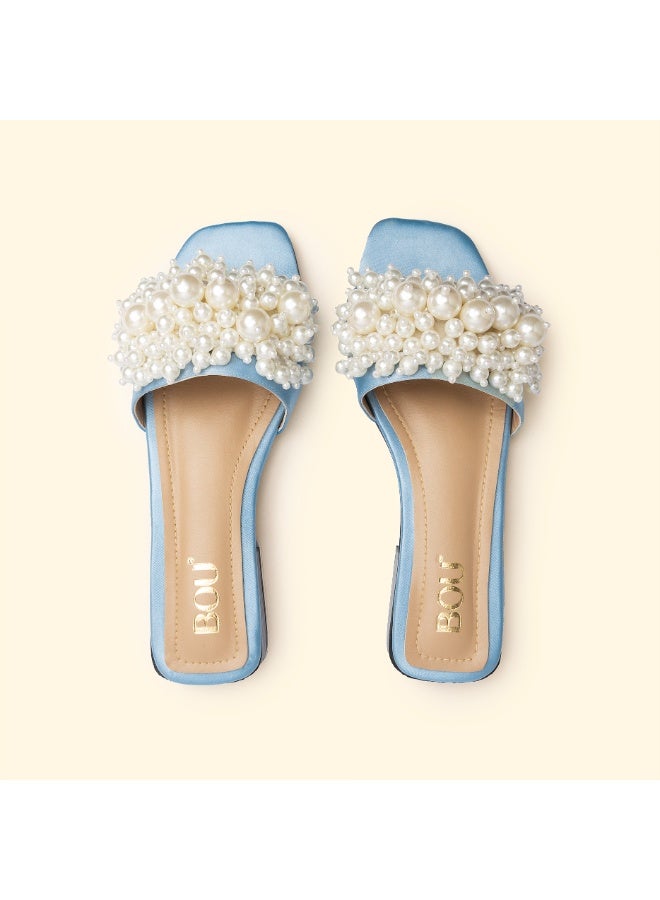 BOU SIRENA PEARL SLIDES - Rare  Blue - Image 2
