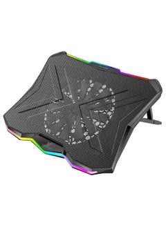 VERTUX Glare Quiet Cooling Laptop Stand With Rainbow LED Lights  - Image 1