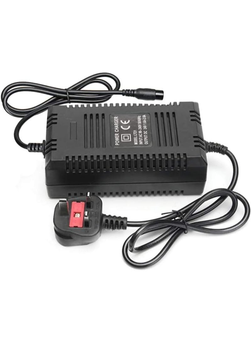 24V.- 2A Power Charger For Electric Scooter Three Port Inline Female Connector, Charger for Scooter Power Supply Adapter  - Image 1