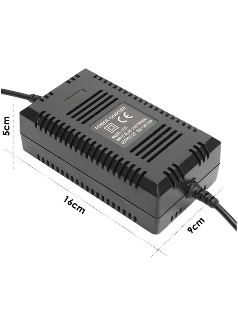 24V.- 2A Power Charger For Electric Scooter Three Port Inline Female Connector, Charger for Scooter Power Supply Adapter  - Image 2