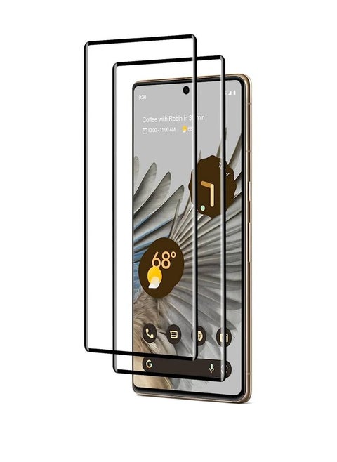 2 Pack Anti Scratch Ultrasonic Fingerprint Unlock Friendly HD Clear 9H Tempered Glass Screen Protector For Google Pixel 7 Pro