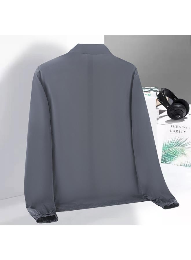 Song Feng Ya Sun Protection Clothing Men's Summer Casual Thin Breathable Ice Silk Sun Protection Clothing Outdoor Fishing Riding Quick-drying Sportswear Trendy - Image 4