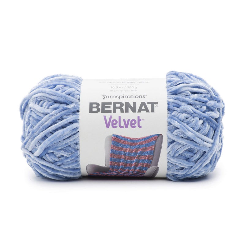 Bernat Velvet Yarn 105 oz 1 Ball Smokey Blue