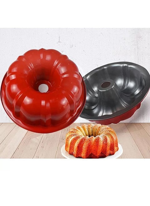 24cm Teflon-coated non-stick aluminum hollow round cake pan