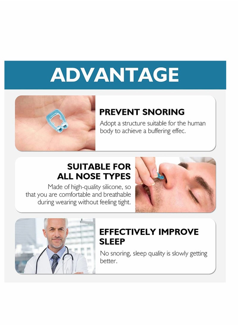 SYOSI - Snore Stopper Clipple Anti Snoring Device Silicone Nose Clip Magnetic Nasal Dilator Provide The Effective Solution to Stop 4PCS - Image 1