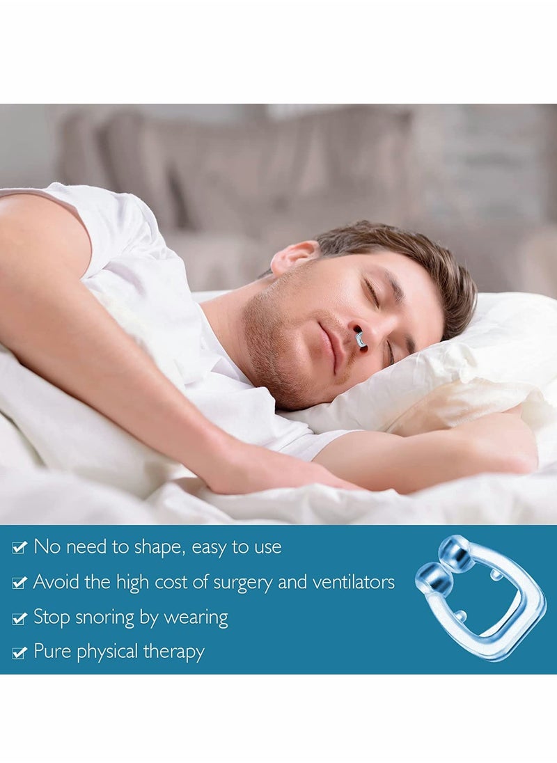 SYOSI Snore Stopper Clipple Anti Snoring Device Silicone Nose Clip Magnetic Nasal Dilator Provide The Effective Solution to Stop 4PCS  - Image 4