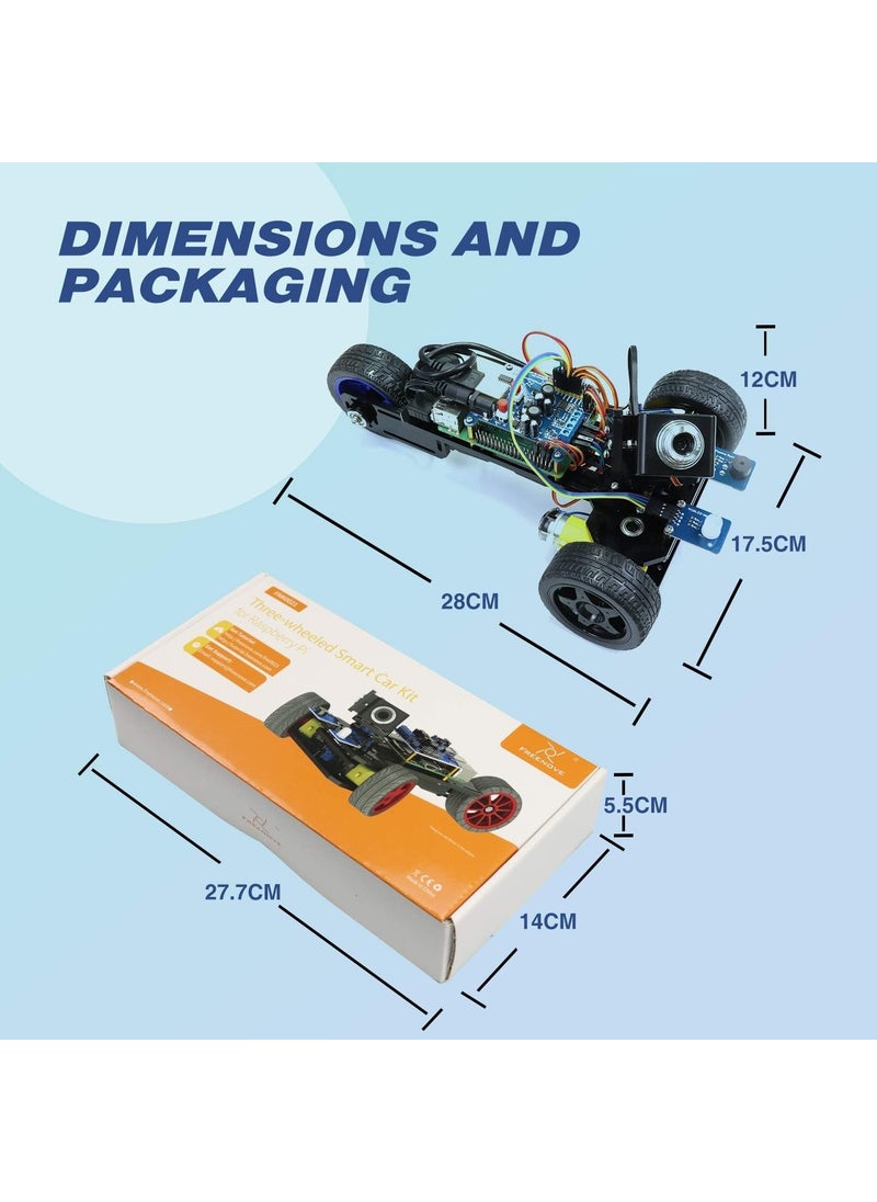 FREENOVE - Three-Wheel Smart Car Kit - For Raspberry Pi - Image 1