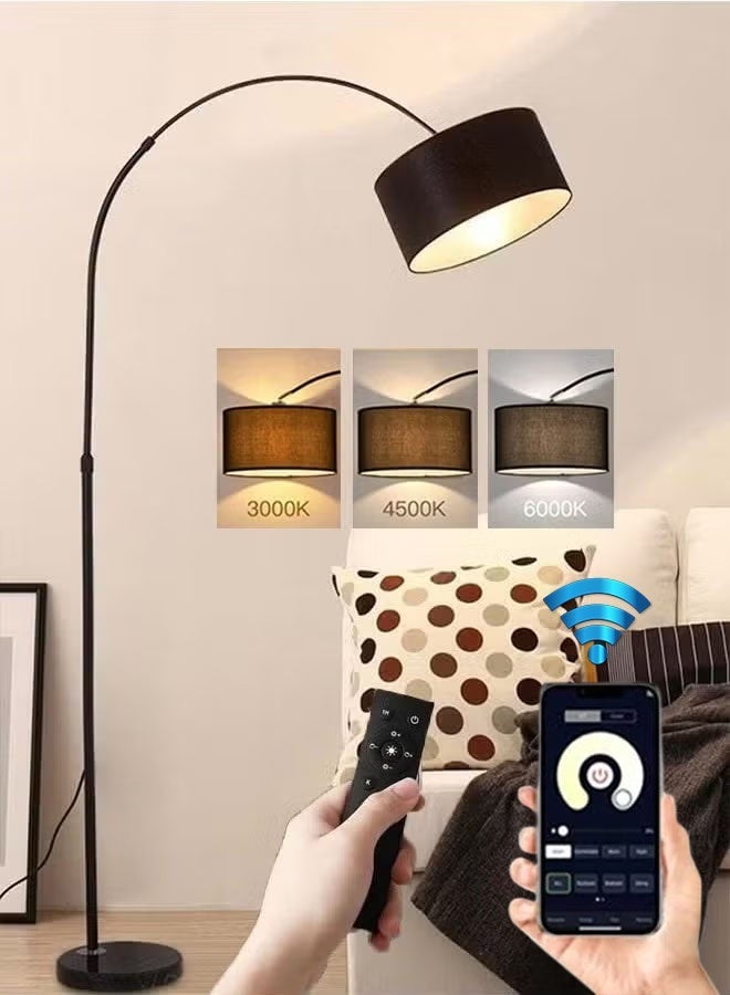 كادي ون ابجورة طويلة و مصباح ارضي LED لغرفة المعيشة  مع جهاز تحكم عن بعد،مصباح غرفة نوم،ضوء غرفة،اباجورة،لمبة 12 واط 185 × 38 سم - Image 2