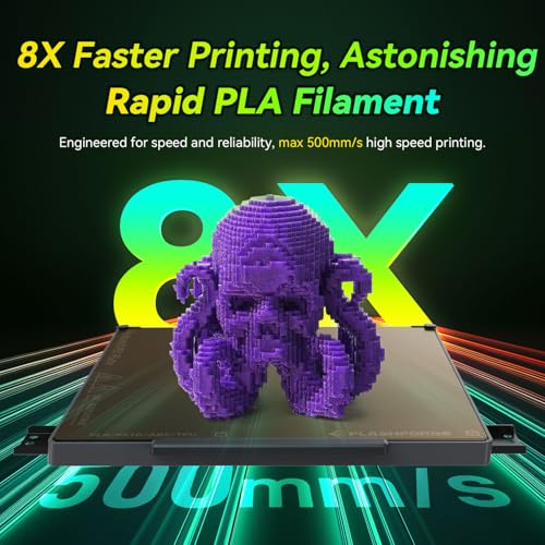 FLASHFORGE Xmas Series Rapid PLA Filament Aurora Purple, High Flow Speedy 3D Printer Filament Max 500mm/s High-Speed Printing, Radiated Unparalleled Brilliance, Twinkling and Ultra-Smooth Finish - Image 3