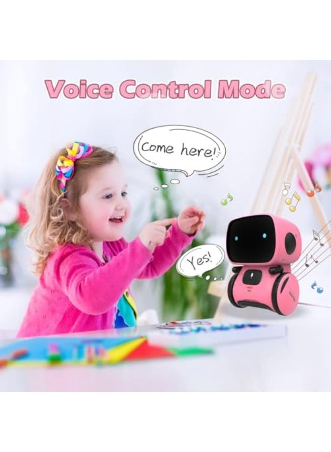 Smart Robot Toy for Kids Boys and Girls Interactive Toys with Voice Control, Touch Sensor, Teacher and Smart Companion with Singing, Dancing and Repeating Features Ideal for Kids Ages 3 and Up (Pink) - Image 5