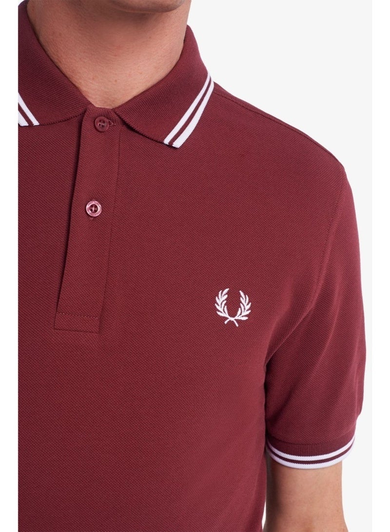 FRED PERRY Men's Polo Shirt -  Short Sleeve Casual Heavy Wheat Embroidery T-Shirt - Image 3