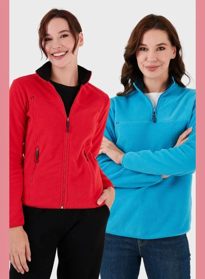Lela Lela Slim Fit Soft Texture Anti-Pilling Non-Pilling 2-Pack Polar Women's POLAR 590700200S2