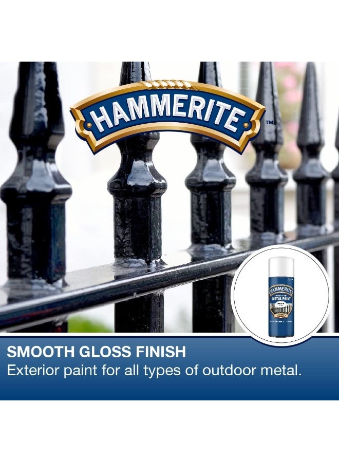 Hammerite 5084782 طلاء معدني: أبيض ناعم 400 مل (بخاخ) - Image 2