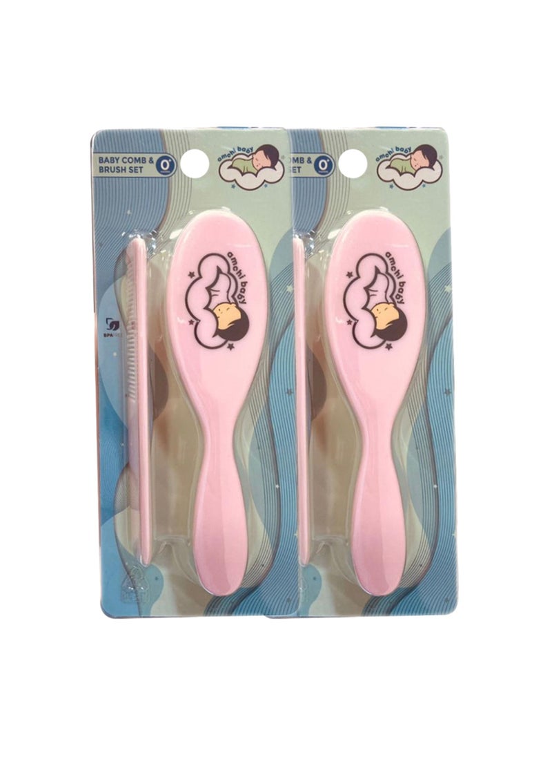 amchi baby - Baby Comb and Brush Set Pack of 2 - Image 1