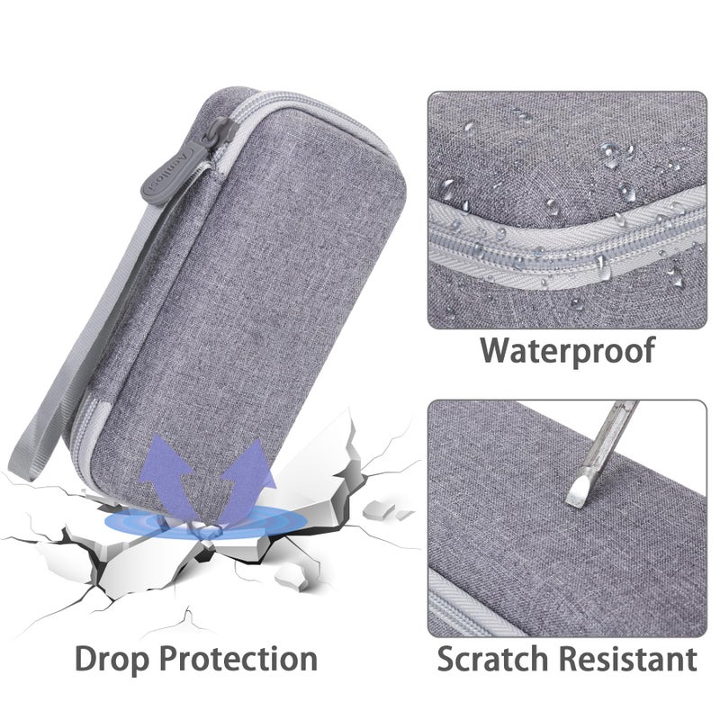 Aenllosi Hard Carrying Case Compatible with Rode Wireless ME Clip/Wireless GO II Dual Channel Compact Digital Wireless Microphone System (gray) - Image 4