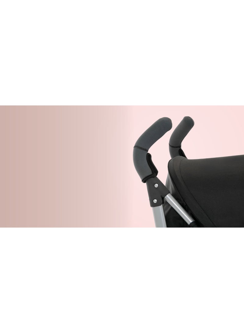 Hauck Handle Me 2 Pushchair Handgrip Cover, Neoprene Baby Pram Protector Sleeves, Universal Fit for Separate Handles, Soft and Durable, Easy to Attach with Velcro, Tear-Resistant, Washable, Grey - Image 5