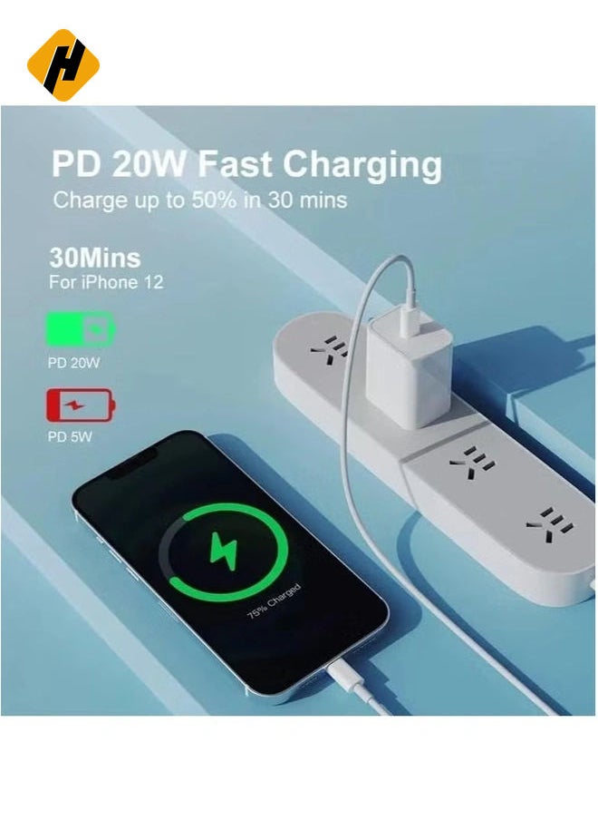 USB C to Lightning Cable 20W Fast Charging [MFi Certified] Compatible with iPhone 13 Pro Max/12/11 Pro/X/XS/XR/8 Plus/AirPods Pro, 1M,