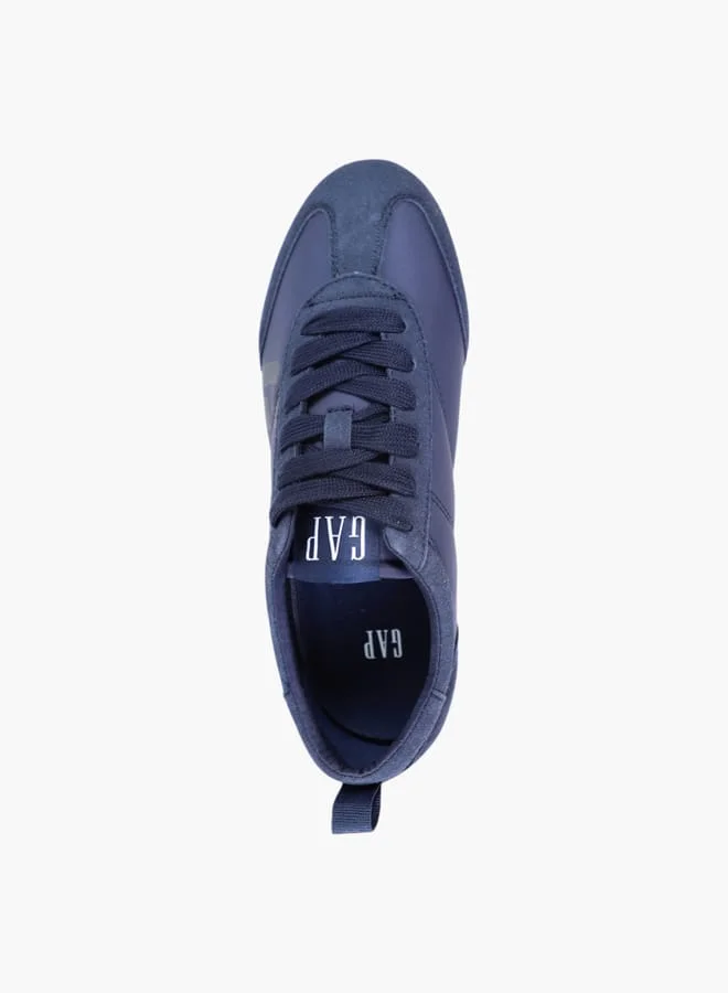 GAP Women's Panelled Sneakers with Lace-Up Closure - MIAMI