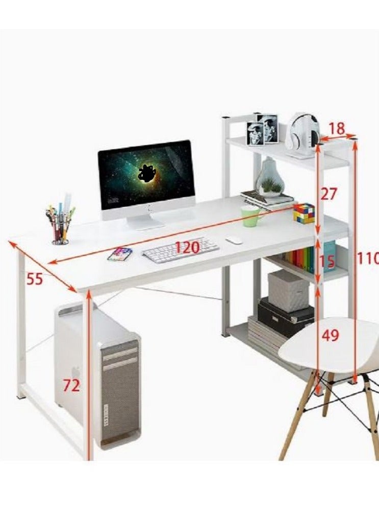 إيه جي دي مكتب منزلي مع رف للكتب للكومبيوتر والالعاب والكتابة والدراسة - Image 5