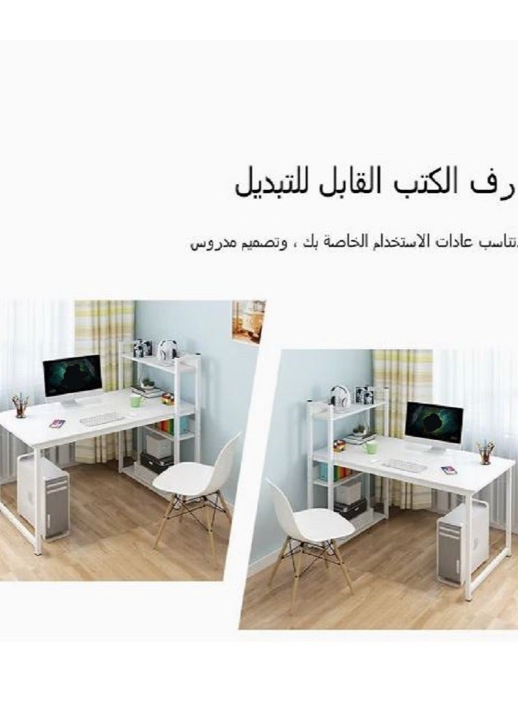 إيه جي دي مكتب منزلي مع رف للكتب للكومبيوتر والالعاب والكتابة والدراسة - Image 3