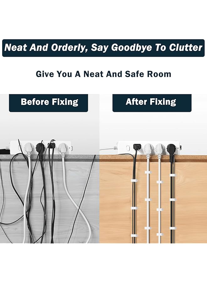 erorex Cable Clips Nail In Cable Clips 100 Pcs 8Mm Flat Ethernet Cable Wall Clips Cable Tacks Coax Cable Clips Speaker Wire Clips Cable Nails For Cords Cat5 Cat5E Cat6 Cat7 Rj45 Cord Clips - Image 5