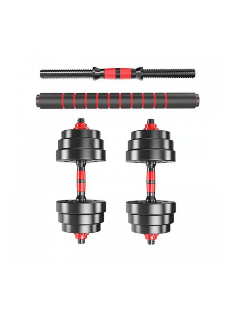 ماس طقم دمبل للتدريب المنزلي وأداء التمارين الرياضية 20 KG مع قفازات مناسب للرجال والنساء متعدد الوظائف - Image 4