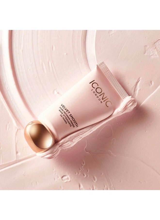 ICONIC LONDON Velvet Smooth Pore-Refining Primer | Whipped, Balmy Primer, Diffuses Pores, Cruelty-Free, Vegan Makeup, 1.01 Fl Oz  - Image 3