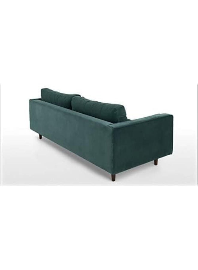 Poppins Home Funiture Modern Home Furniture Solid Wood Frame Fabric 3 Seater Sofa Sets (Blue) - Image 3