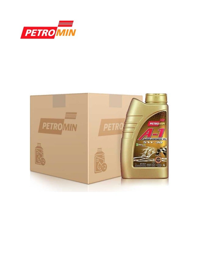 Petromin 5W30 A1 1 Liters X12 Engine Oil – Premium Protection for Your Engine