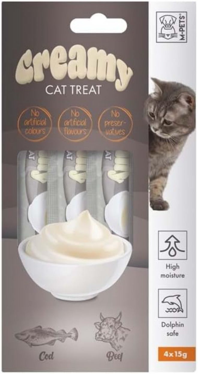 M-PETS MP Pet Creamy Treat with Beef and Fish, 4 x 15 g - Image 2