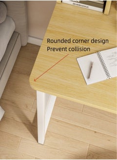 Harlan Computer Desk with Bookshelf Study Writing Table with Bookrack for Home Office 110x50x126 cm  - Image 5
