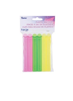 Darice Plastic Bag Clips 6 Pieces  - Image 1