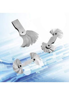 Together-life 5Pcs Stainless Steel Radius Gauge, Portable Concave Convex External Internal Arc Measuring Tool Radius Fillet Gauge Set R0.3-1.5/ R1-6.5/ R7-14.5/ R15-25/ R25-50  - Image 5