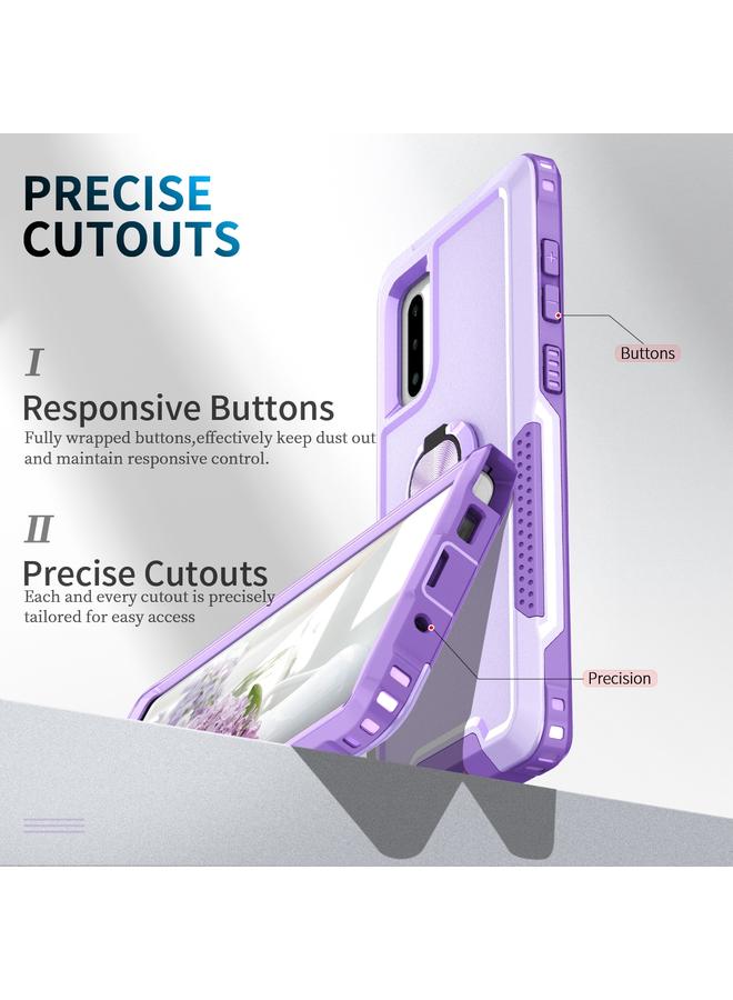 S-TOP Case For Samsung Galaxy Note10 3 in 1 PC + TPU Phone Case with Ring Holder - Image 2