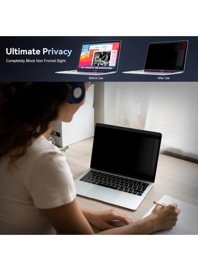 MUNTAQI Privacy Screen for MacBook Pro 16.2 Inch 2023/2022/2021 – Magnetic Anti-Spy Filter for MacBook Pro M1 M2 M3 Chip, Removable Privacy Protector with Blue Light & Glare Reduction, Easy Install - Image 5