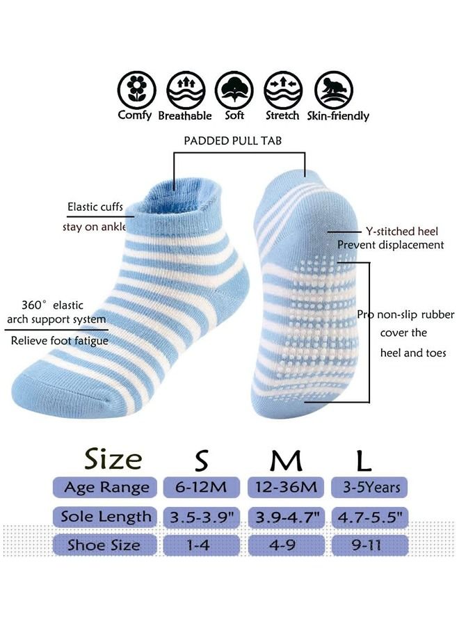 6 Pairs Baby Socks Of Soft Cotton Lovely Pattern Socks For Baby Boy Socks Multicolor  - Image 4